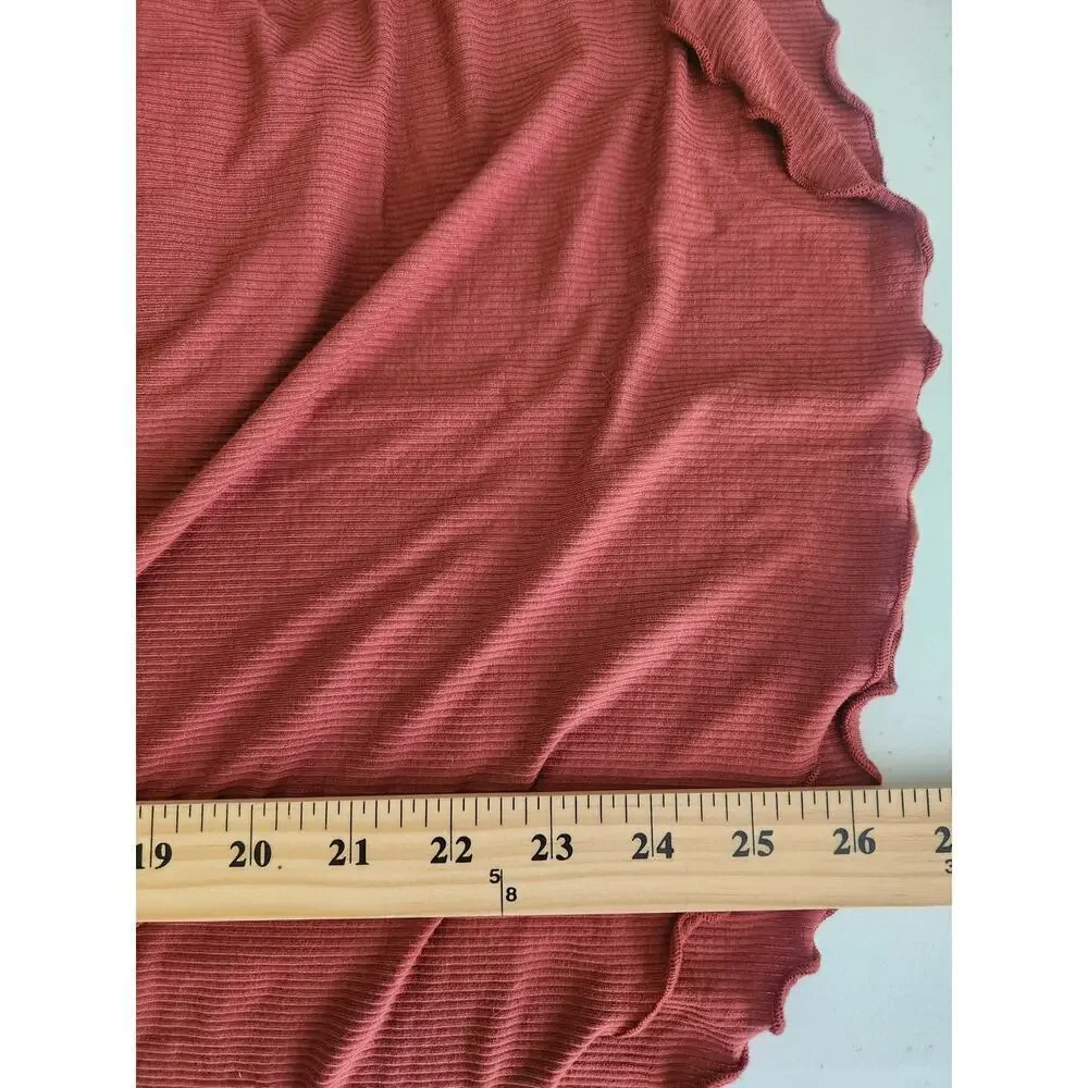 Free People Shimmy Shake Top sz S Brick Low Open Back Top boho Slouchy oversized - Picture 9 of 9